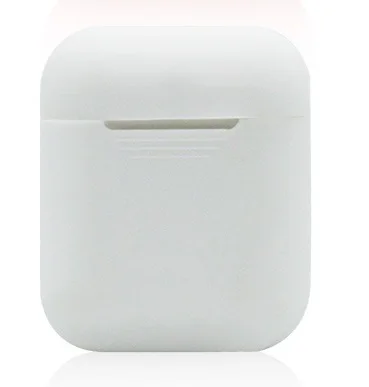 Силиконовые беспроводные наушники airpods чехол для airpod защитный чехол наушники airpods аксессуары для Apple Air pods чехол - Цвет: White case