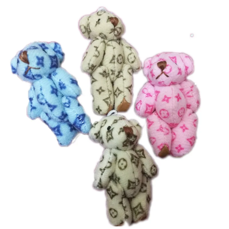 Mini 4.5CM Fluffy Teddy Bear Plush Stuffed TOY DOLL Garment &amp Hair Accessories brinquedos | Игрушки и хобби