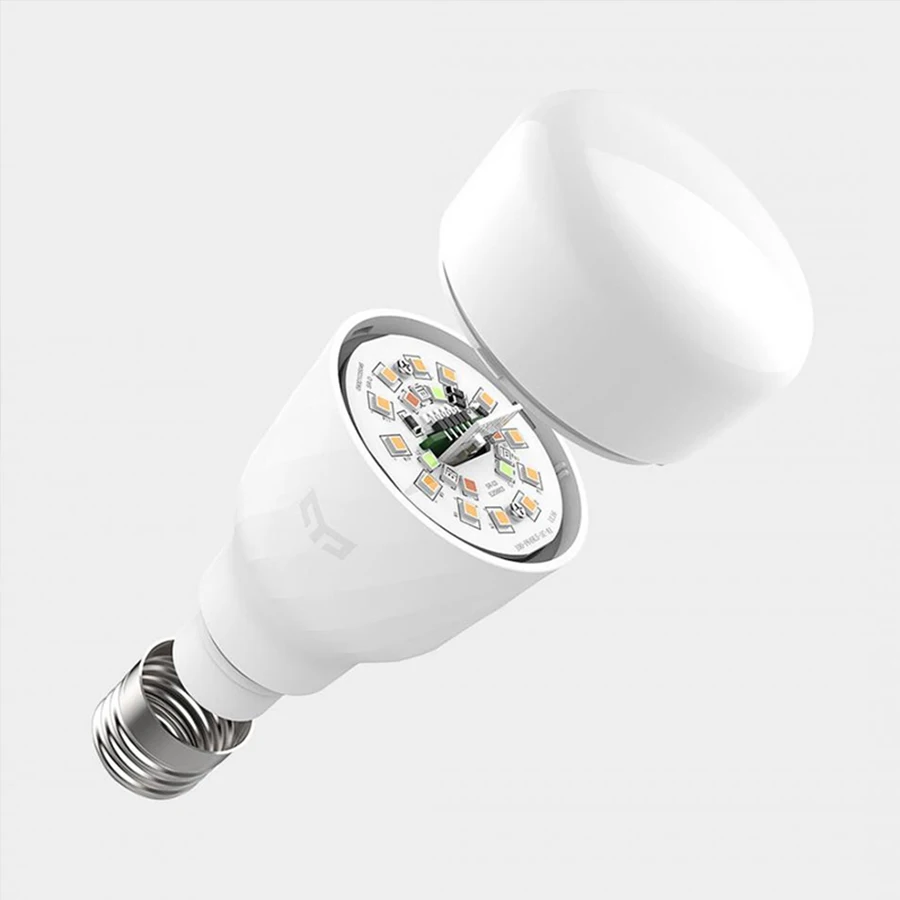 Новая умная Светодиодная лампа Xiaomi Yeelight цвет/белая версия LED Smart E27 10 Вт 800 люмен Mi