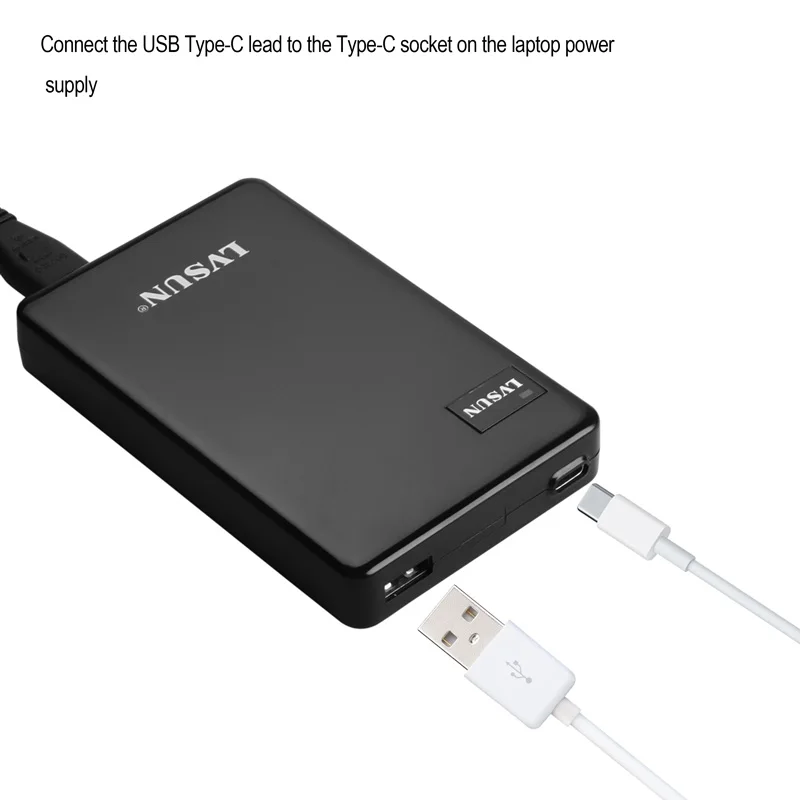 UDOLI 60 Вт двойной USB Type-C адаптер для настольного ноутбука зарядное устройство Macbook