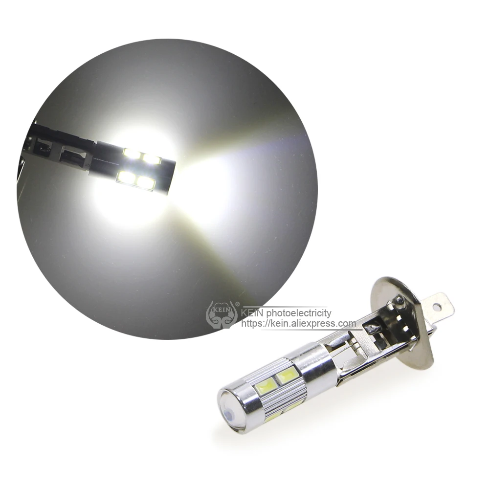 KEIN 4 шт. H1 led 5630 10smd 12v авто высокого Мощность туман светильник дневные ходовые огни