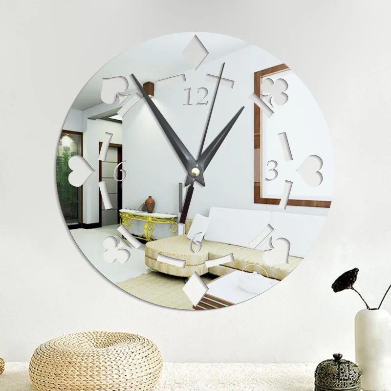 3D акриловый домашний декор для гостиной покера сделай сам стерео стикер на стену