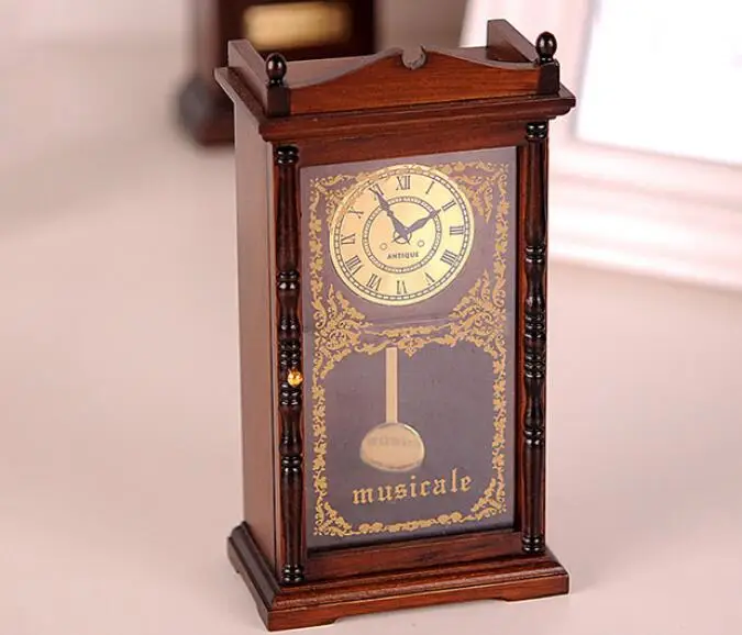 Деревянный творческий день Рождения Music Box