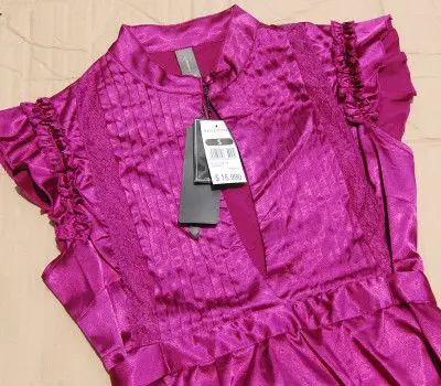 Женские блузки со стоячим воротником в Звездном стиле плиссированные рубашки