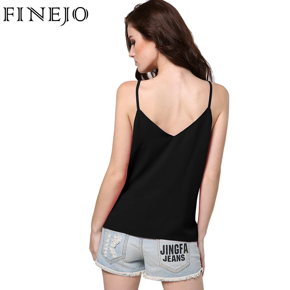 FINEJO женские сексуальные топы с глубоким v-образным вырезом и открытой спиной