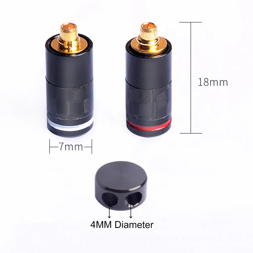 OKCSC 2PIN MMCX A2DC Интерфейс 3,5 мм разъем 2,5 мм/4,4 мм сбалансированный DIY HiFi кабель для наушников набор аксессуаров из углеродного волокна сплиттер слайд