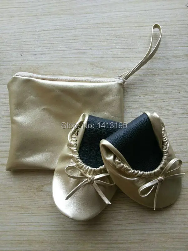 Розничная продажа! Удобные женские складывающиеся балетки на плоской подошве