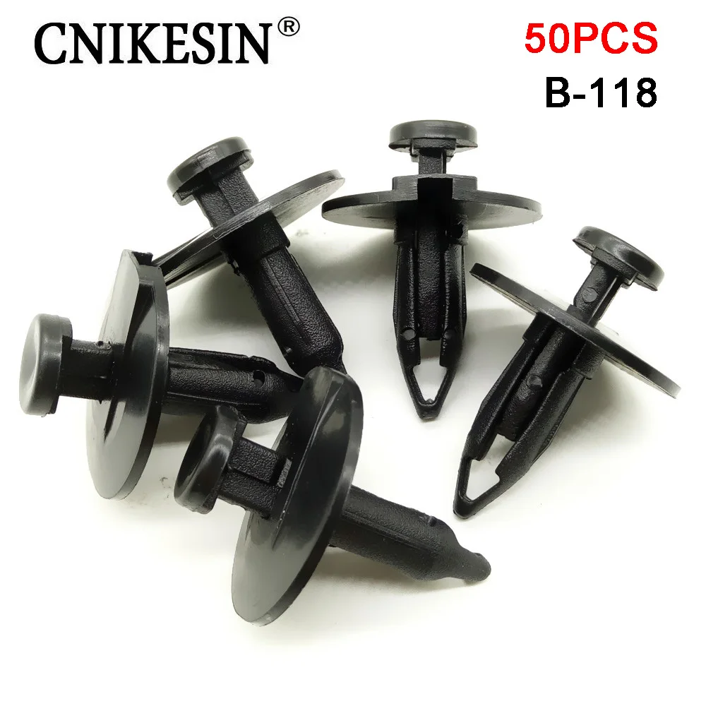 CNIKESIN 50 шт. 9 мм нейлоновый нажимной Тип Фиксатор для автомобиля накладка на бампер