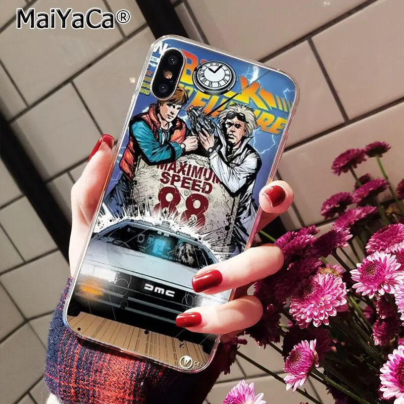 Чехол DeLorean Time Machine для iphone 11 12 Pro 11Pro Max 5 5Sx 6 7 7plus 8 8Plus X XS MAX XR | Мобильные телефоны и