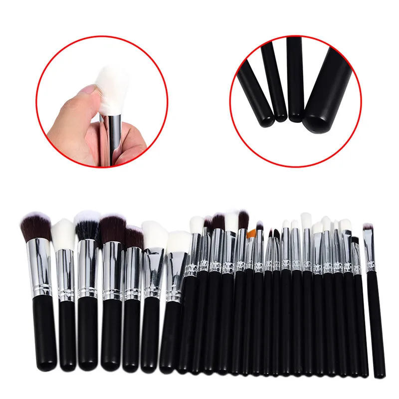 YUKARI 25 шт. набор кистей для макияжа kwasten Make Up Beauty Blush Foundation pro Powder eye Brush