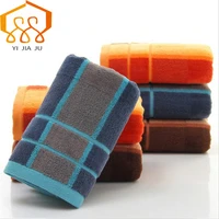 3 colors 34cm75cm 100 cotton bath beach towel comfortable soft cotton striped man thicken water absorption face wash towel