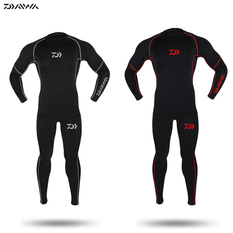 DAIWA Дава нижнее белье для рыбалки осень и зима плюс бархат утолщаются согреться