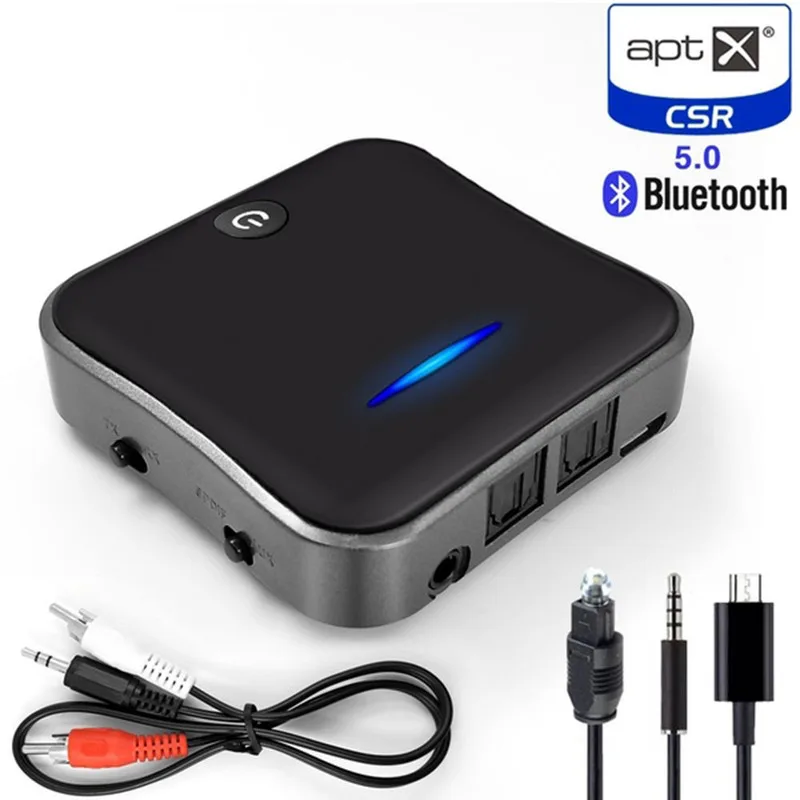 Беспроводной передатчик aptX HD с Bluetooth 5 0 аудиоприемник низкой задержкой 3 мм Aux/RCA и