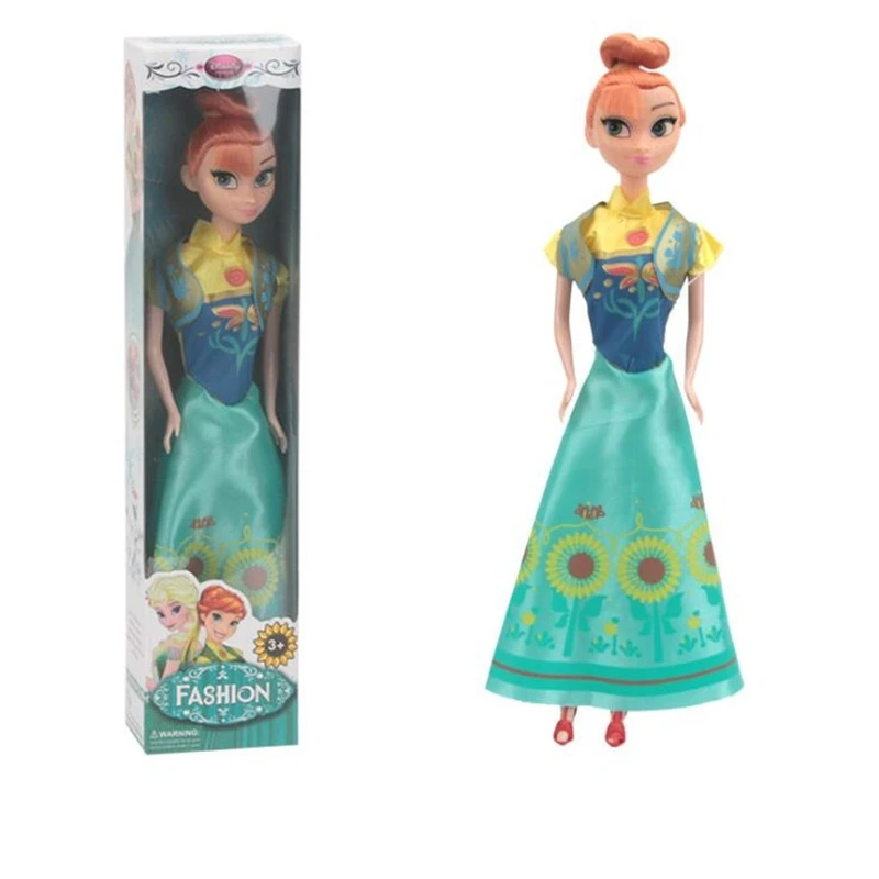 Anna 6 Joint Small 2 Новые игрушки 31 см, кукла принцессы Анны и Эльзы для девочек, 12 подвижных суставов, подарки на день рождения, милый подарочный набор для девочек Pelucia Boneca Juguetes Titto - Цвет: Anna 6 Joint Small 2
