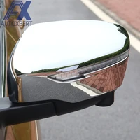 chrome side door rear view mirror cover for nissan rogue x trail t32 2014 2019 trim cap molding garnish overlay 2pcs