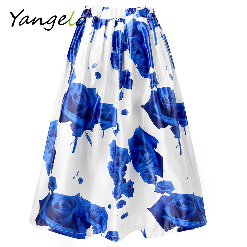 Розовые юбки Женская юбка трендовые наряды цветочный принт глэм роза а силуэт