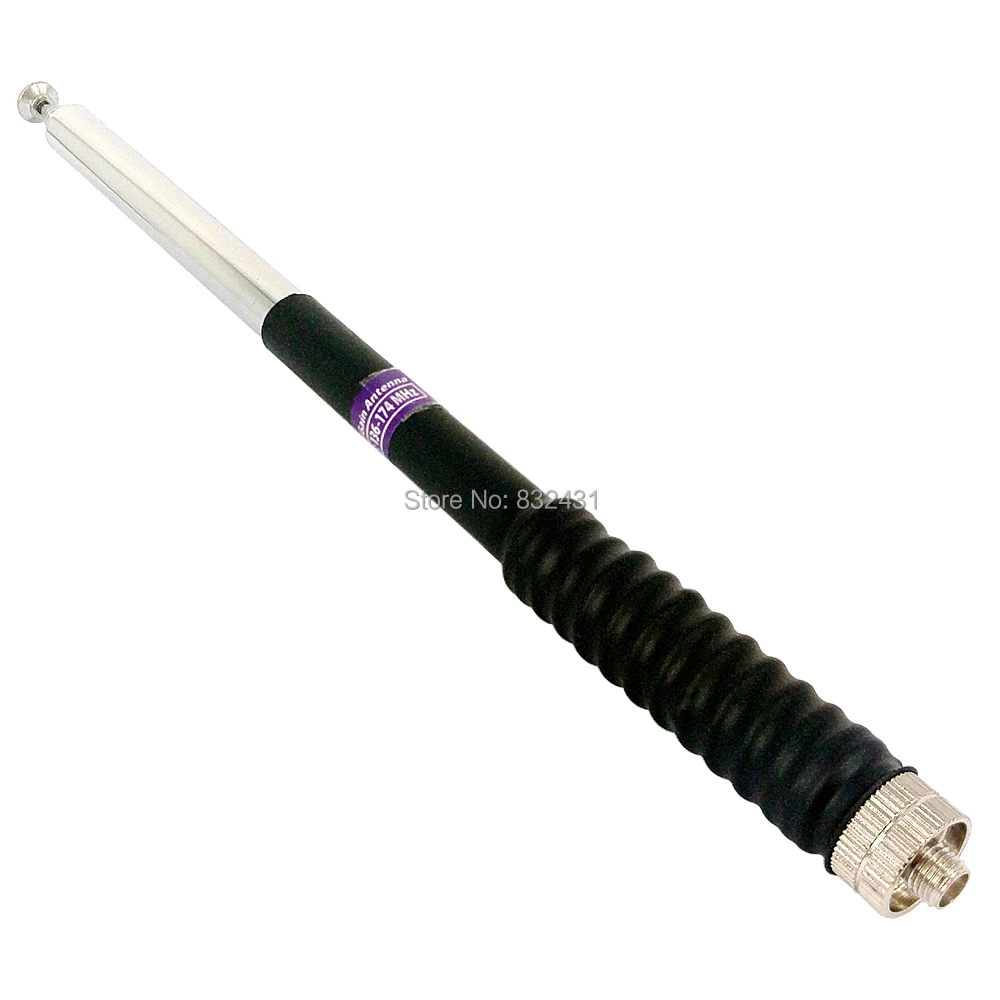 Телескопическая антенна FP10120 SMA Female VHF 136 174 МГц для BAOFENG UV 5R Kenwood двухсторонняя