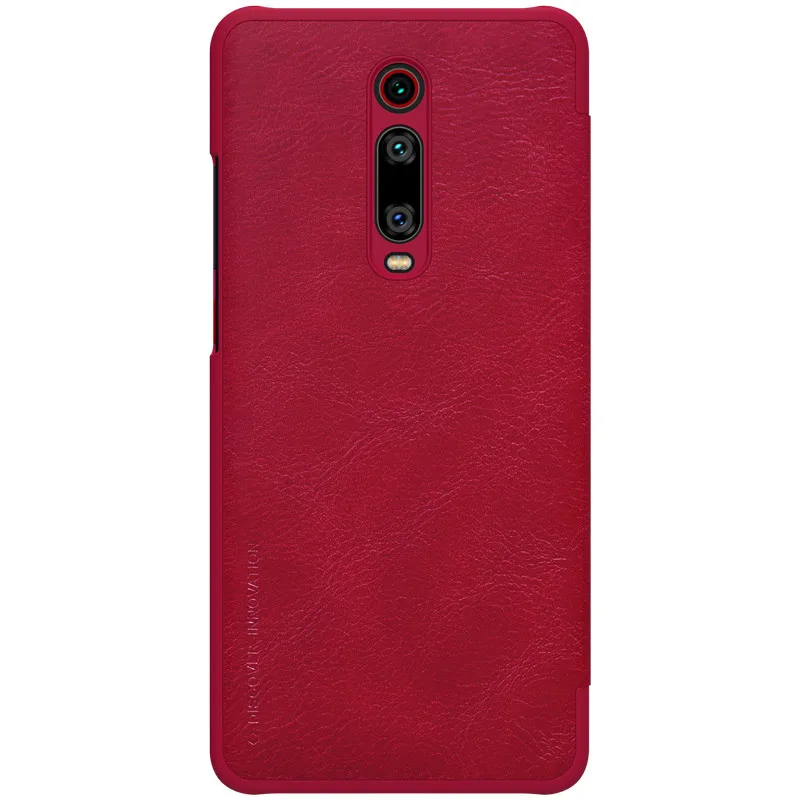 Красный Чехол для Xiaomi Mi 9 T, чехол NILLKIN Qin, винтажный кошелек, откидной чехол, чехол funda для Xiaomi Mi 9T pro, чехол из искусственной кожи с защелкой - Цвет: Красный