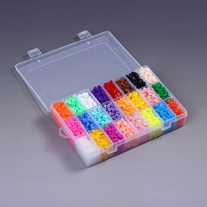 24 цвета Perler Beads 5500 шт набор коробок из 5 мм Хама бусины для детей Обучающие