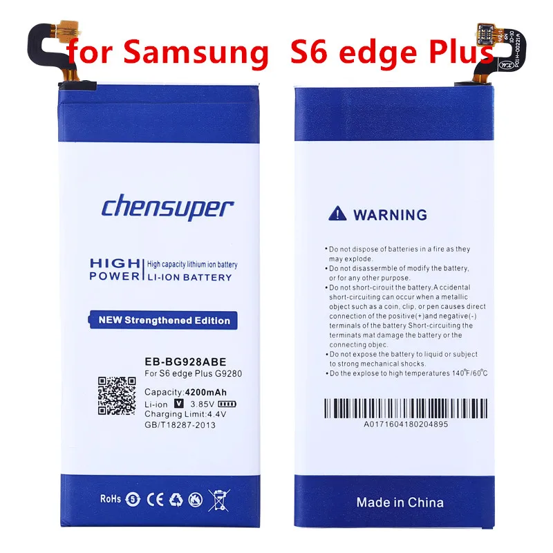 Новая внешняя аккумуляторная батарея для Samsung S6 Edge Plus EB BG928ABE edge + G9280 4200 мАч 3 85 В