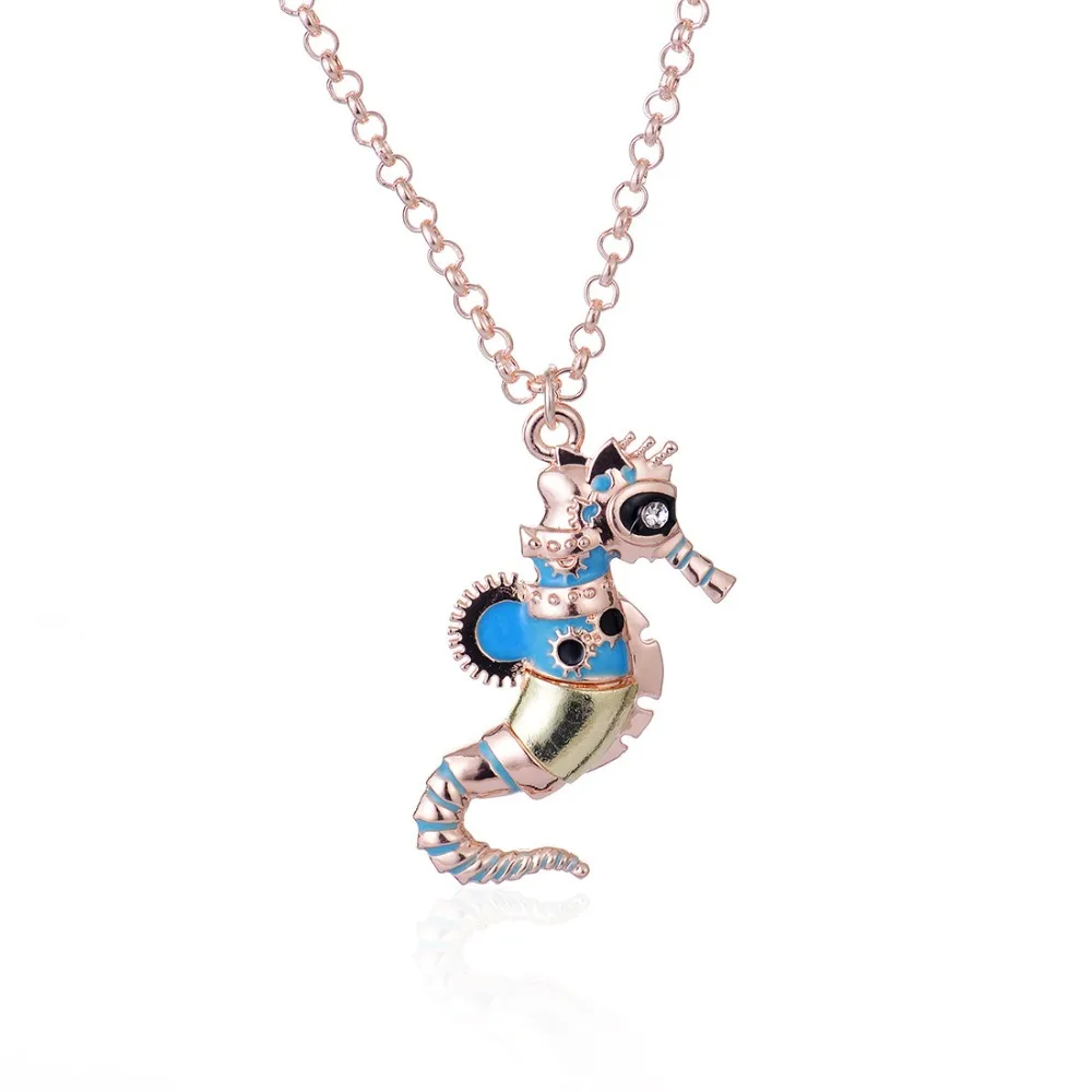 DoreenBeads модное ожерелье в стиле стимпанк цепочка из розового золота кулон