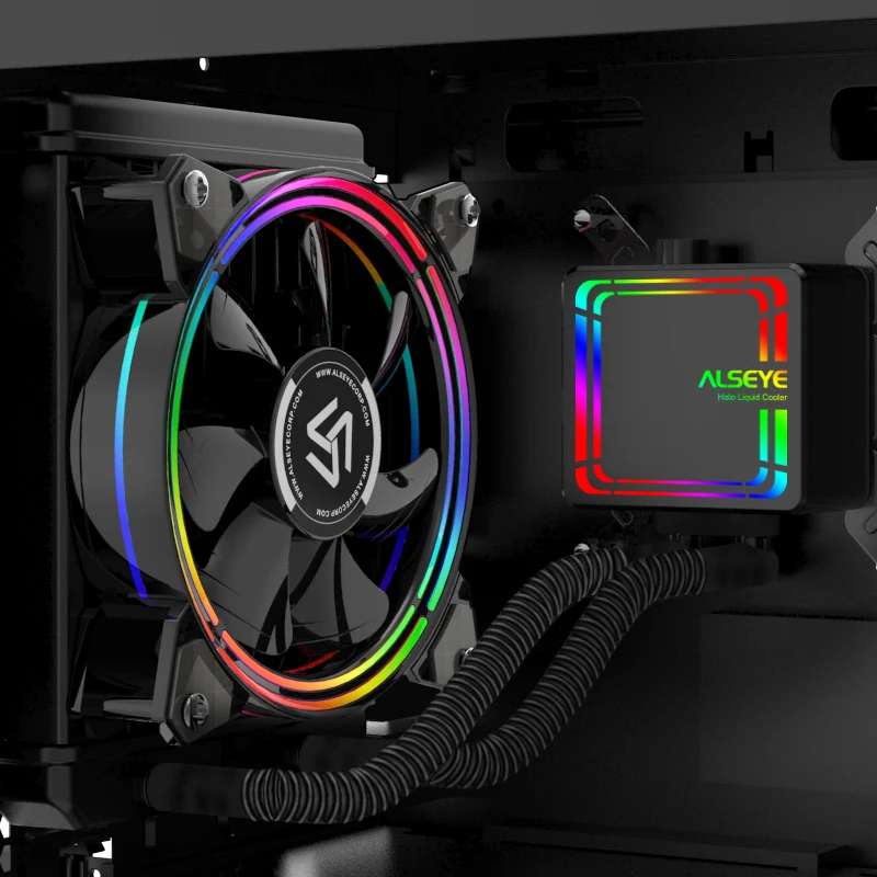 ALSEYE H120 водяное охлаждение RGB кулер для процессора Integrated водяного охлаждения кулер для LGA 775/115x/1366/2011/AM2/AM3/AM4