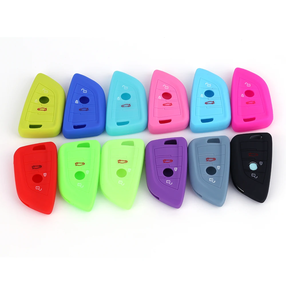 Низкая цена 2019 2 кнопки силиконовый CarRemote брелок в виде ракушки чехол X1 X5 F15 X6 F16 на