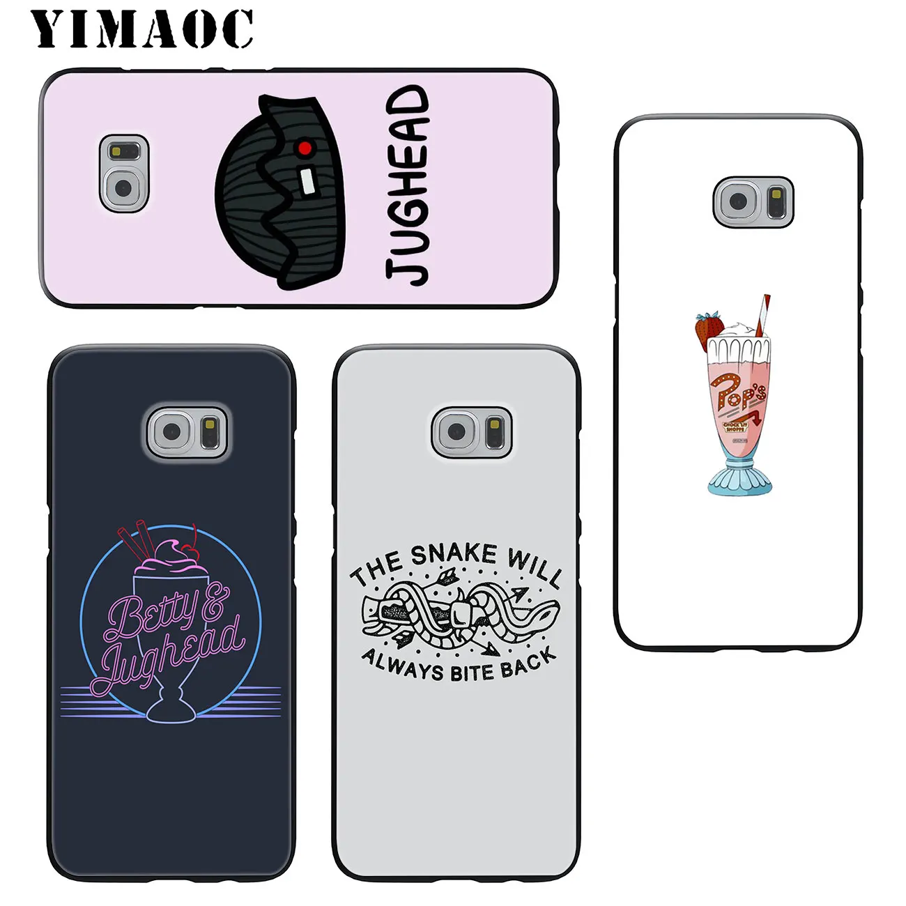 Мягкий силиконовый чехол YIMAOC для Samsung Galaxy S10 Plus S9 S8 S6 S7 Edge S10e черный чехол|Бамперы| |