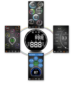Многофункциональный Bluetooth HUD v контролера h501 Head Up Дисплей для obd1 obd2 JOBD EOBD