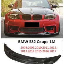 Для BMW E82 1M Coupe 2008 2017 углеродное волокно передний спойлер авто