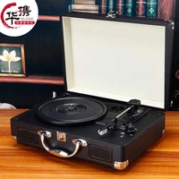 portable gramophone portable suitcase lp vinyl machine antique vintage lp phonograph record player vinyl
