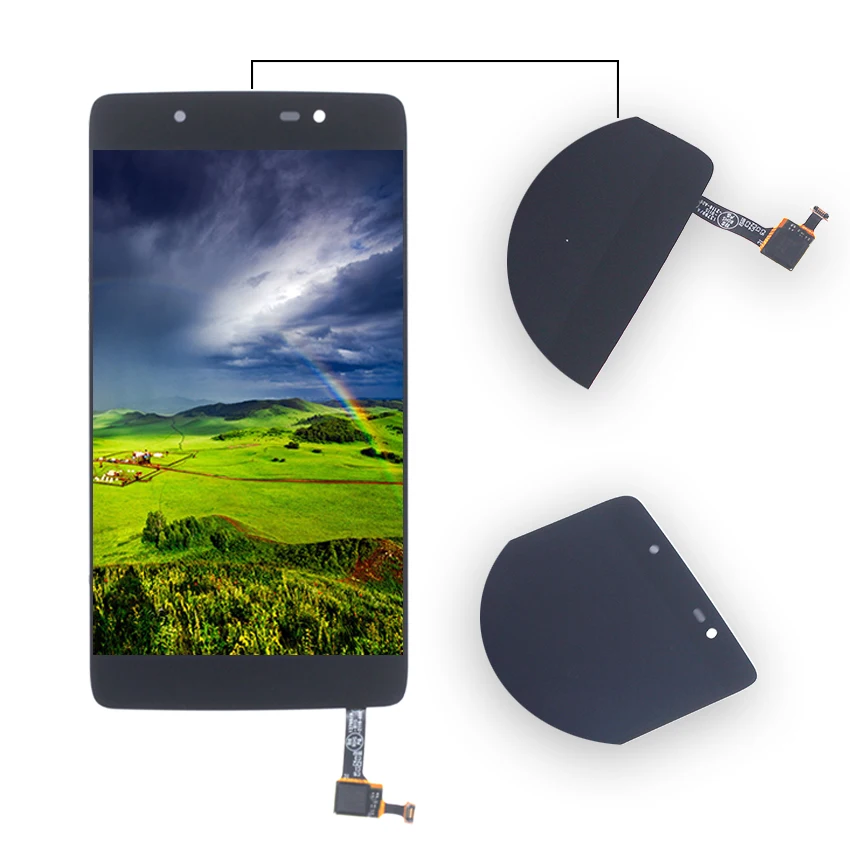 Для Alcatel Idol 4 OT6055 дисплей экран ЖК кодирующий преобразователь сенсорного экрана в