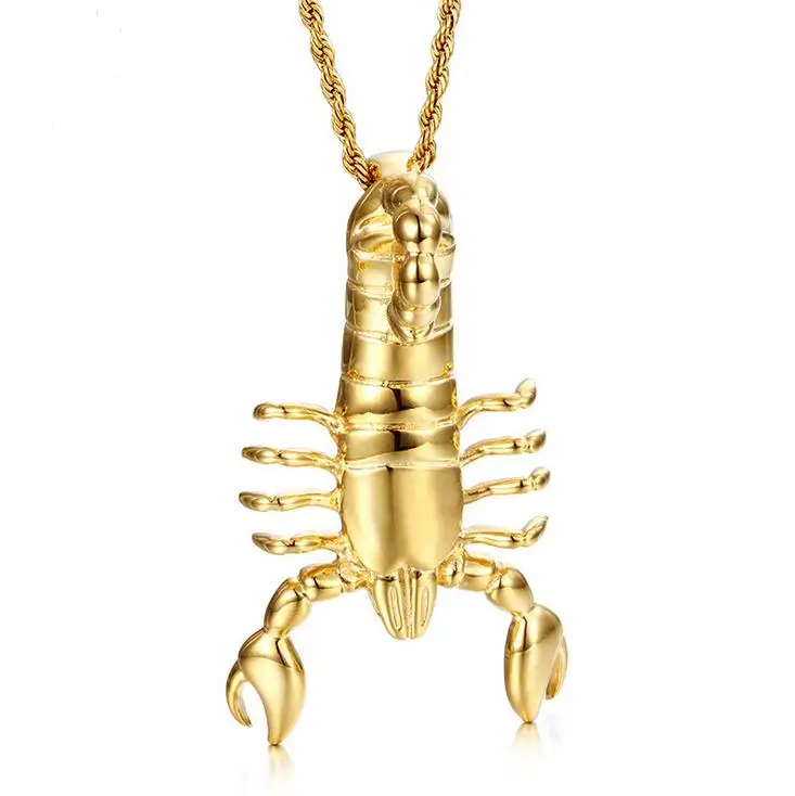 Готическая Панк мода рок скорпион кулон крутой мужской для мальчиков и женщин