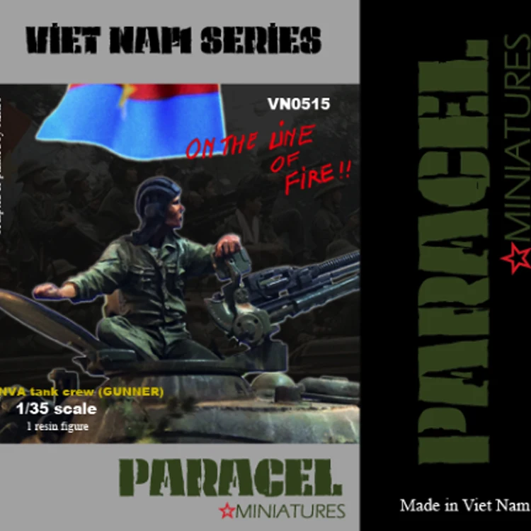 1/35 NVA Танк экипаж смоляная модель солдат GK Вьетнамская война несобранный и