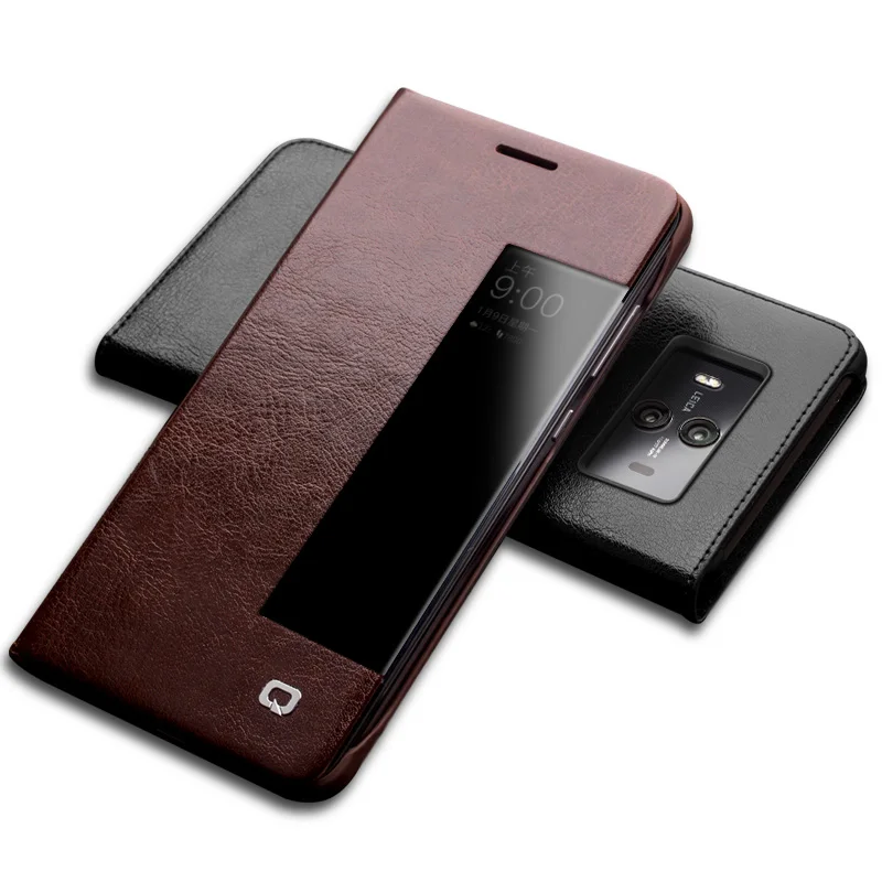 QIALINO Ультратонкий флип чехол для Huawei Ascend Mate 10 роскошный из натуральной кожи с