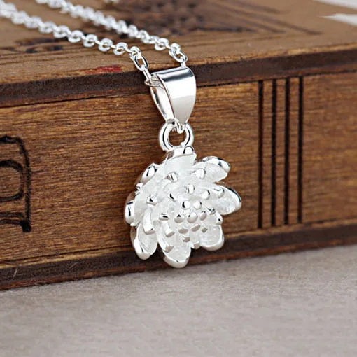Женское ожерелье из серебра 925 пробы с подсолнухом 2 цвета|fashion necklace|necklace fashionnecklace