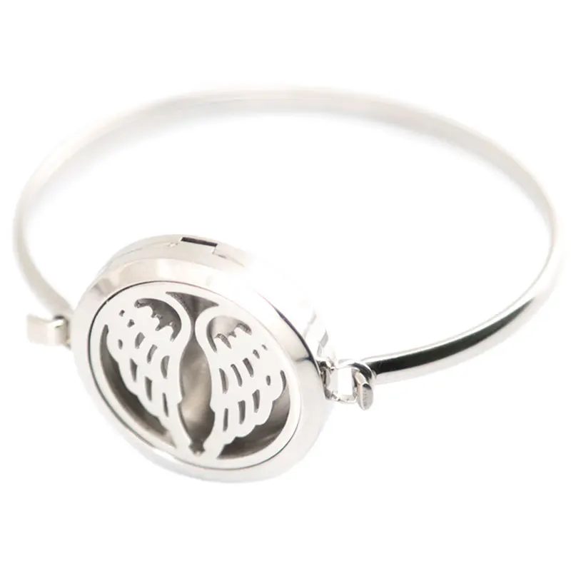 Новый дизайн 5 шт. ангел ароматерапия/316L s. Сталь Essential диффузорный медальон с