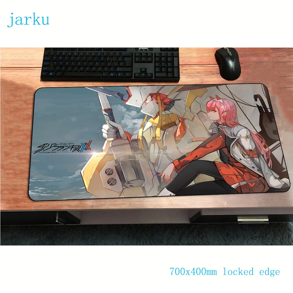 Darling in the franxx коврик для мыши геймер подарок 700x400x2 мм notbook коврик для мыши игровой коврик для мыши высокое качество коврик для мыши PC padmouse коврики