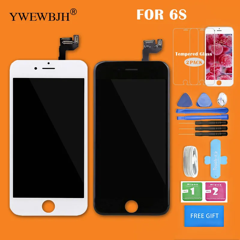 YWEWBJH ЖК экран для iPhone 6S полный набор с 3D сенсором фронтальной камерой без замены