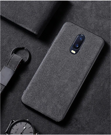 WT Модный Роскошный кожаный чехол из замши с мехом для OnePlus 5, 5, 6, 6, 7 Pro, мягкая задняя крышка из ТПУ для One Plus, 6 T, 1+ 6, OnePlus, 6, 7, чехол - Цвет: WT