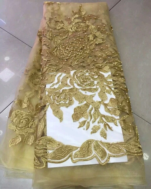 

High quality color block decoration gauze embroidery lace material hydrotropic yarn dyed cloth lace formal dress women one-piece
