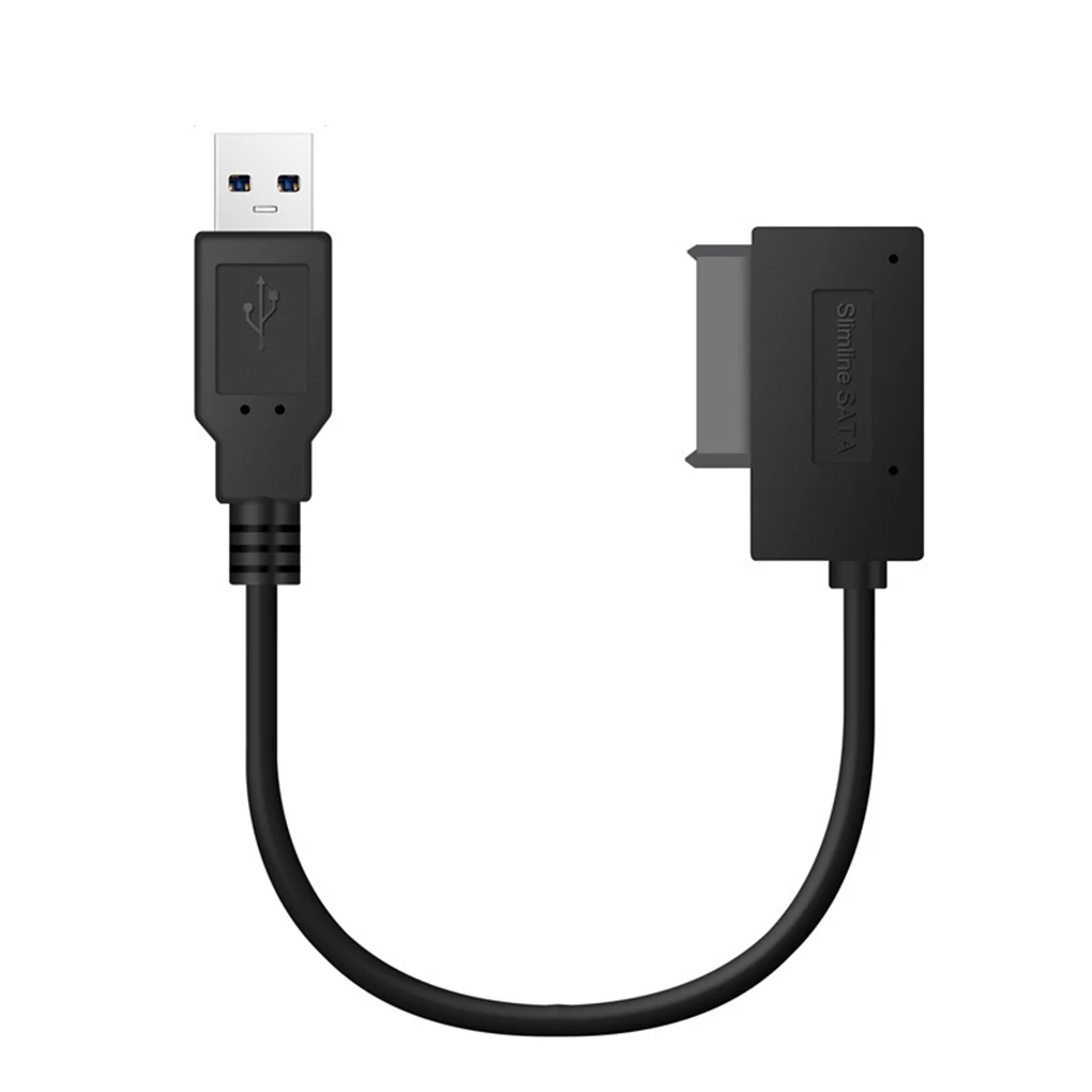 

USB 2.0 to Mini Sata II 7+6 13Pin Adapter Converter Cable for Laptop CD/DVD ROM Slimline Drive