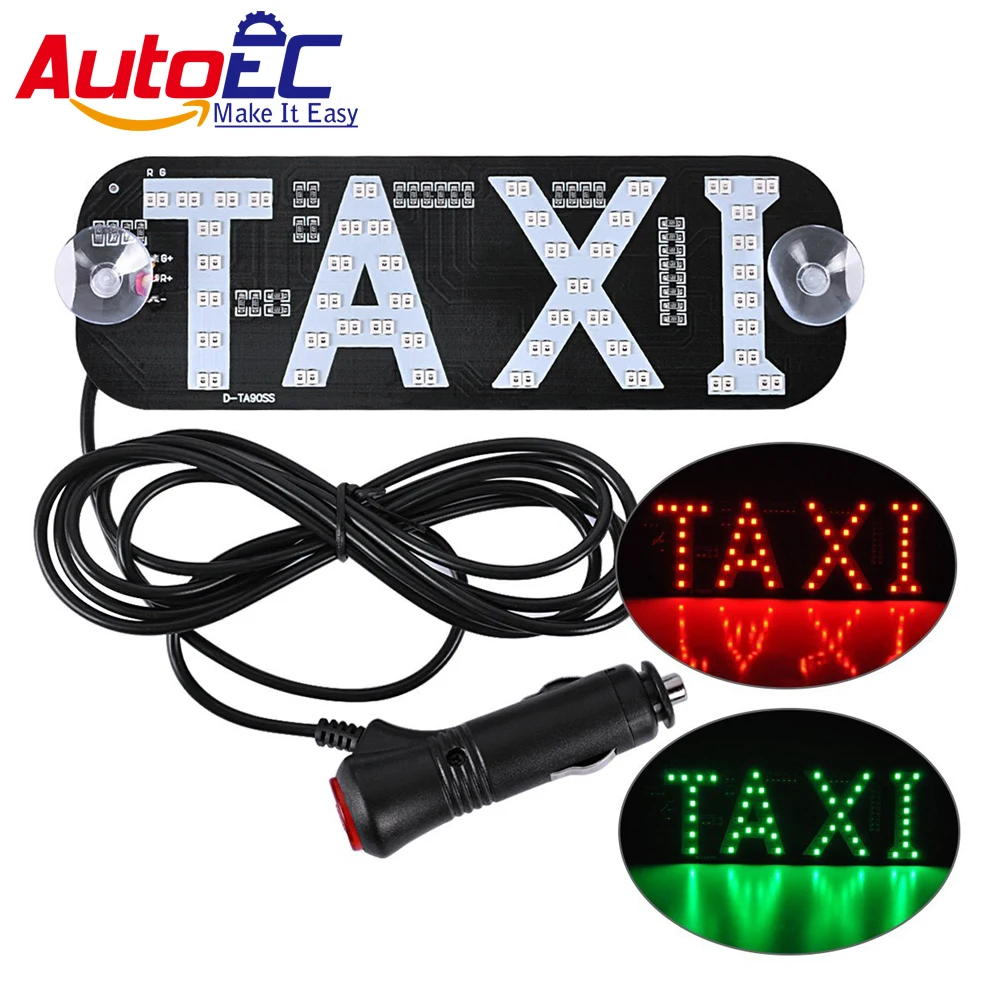 AutoEC 10x такси Panal светодиодный свет двойной цвета лобовое стекло автомобиля кабина