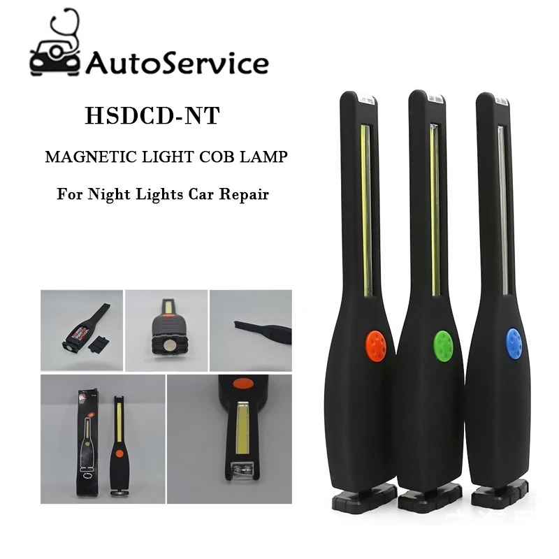 COB светодиодный рабочий свет фонарик Магнитный крючок лампа рабочая Фонарь