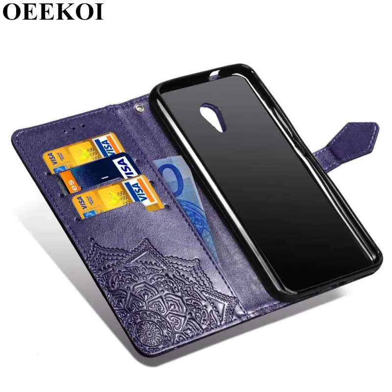 OEEKOL Datura Flower Flip Cover Leather Case for Meizu Note 9/M5S | Мобильные телефоны и аксессуары