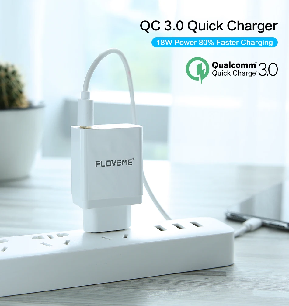 FLOVEME USB зарядное устройство 5V3A Быстрая зарядка 3,0 зарядное устройство для мобильного телефона для iPhone быстрое зарядное устройство адаптер для huawei samsung Galaxy S9+ S8