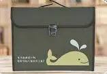 Многослойный тканевый художественный портативный пакет органа, Студенческая бумажная папка, информационная Пряжка А4 для хранения документов, 13 в сумку для документов - Цвет: cyan