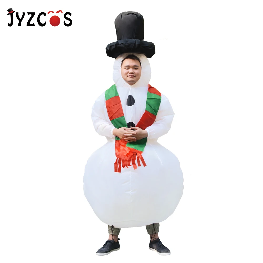 JYZCOS надувной снеговик рождественские костюмы Снеговик Костюм для взрослых