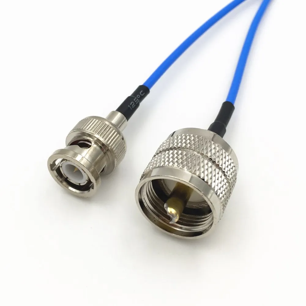 1 шт. RG316 синий кабель UHF PL259 штекер к BNC прямой RF коаксиальный перемычка отрезок