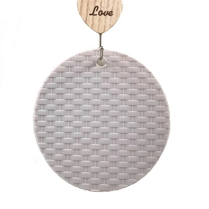 Круглый термостойкий силиконовый коврик индивидуальная подставка для горячих